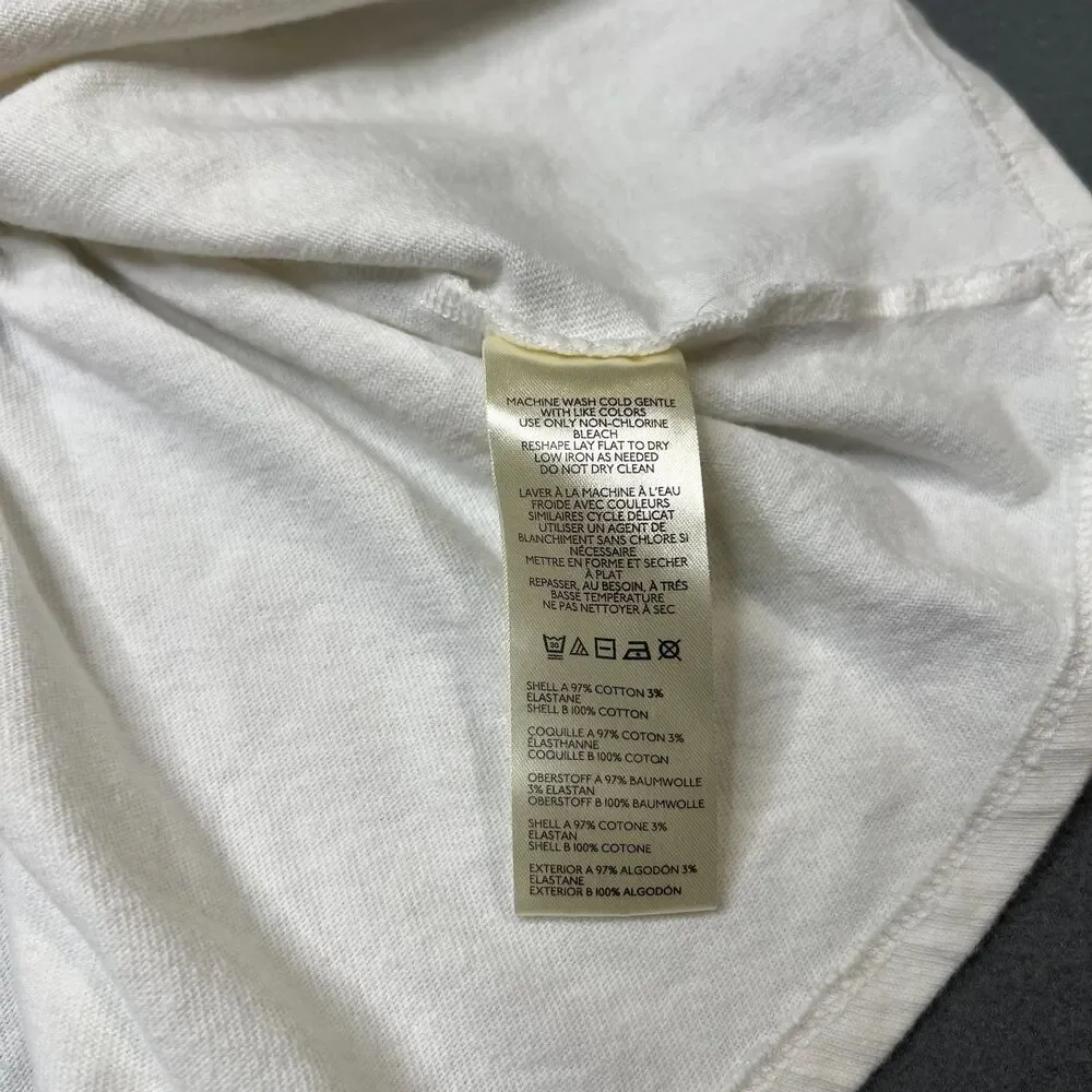 Free People We The Free Found Your Babydoll Top Women's S White Thermal Pullover